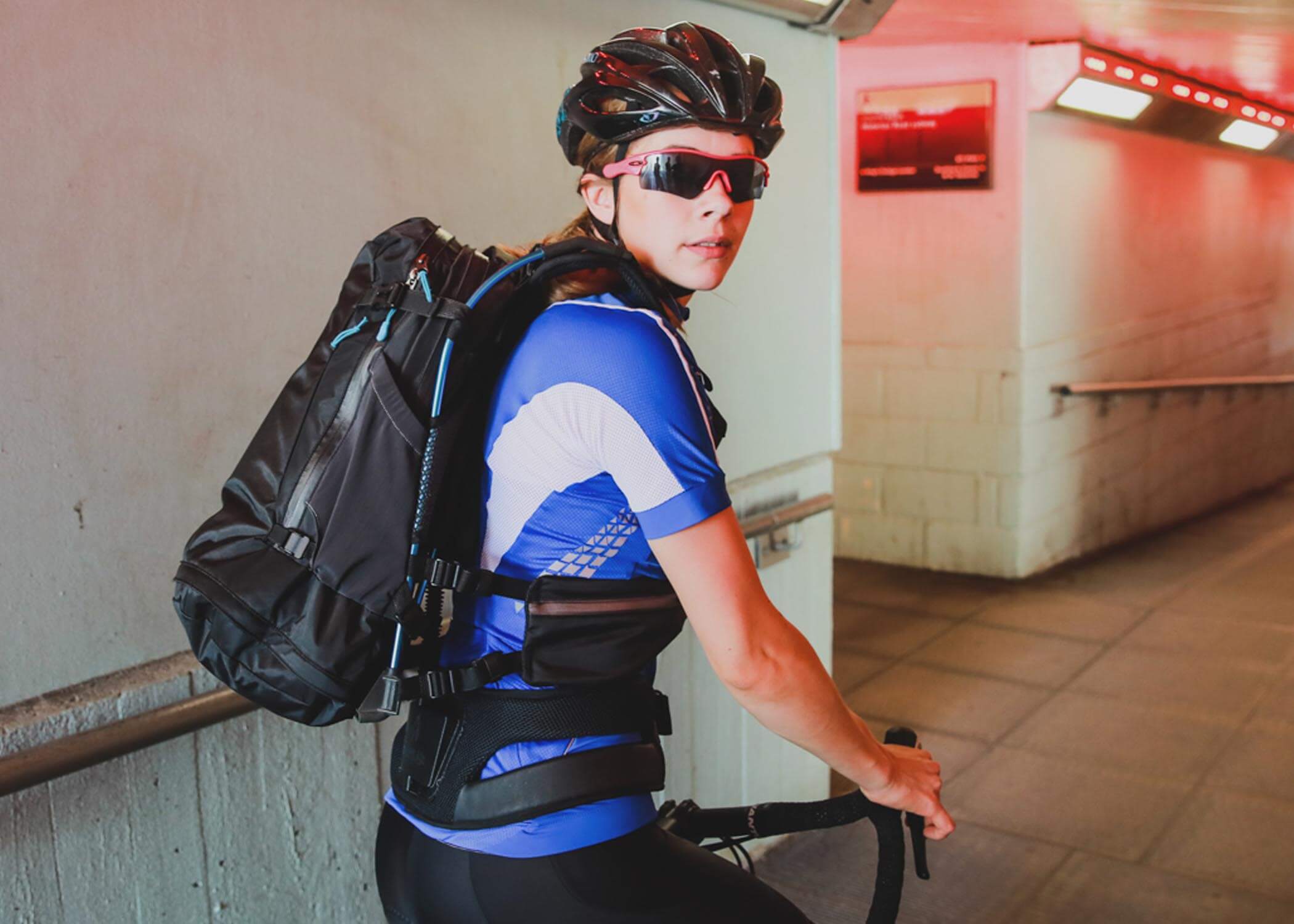 Motionlab active commute bag cycling and running rucksack