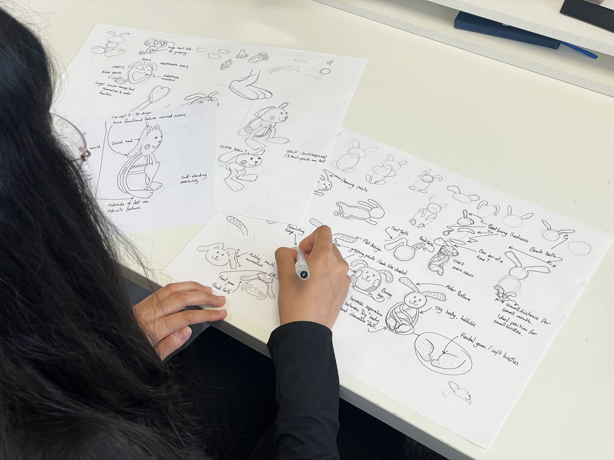 BrushBaby ideation sketches