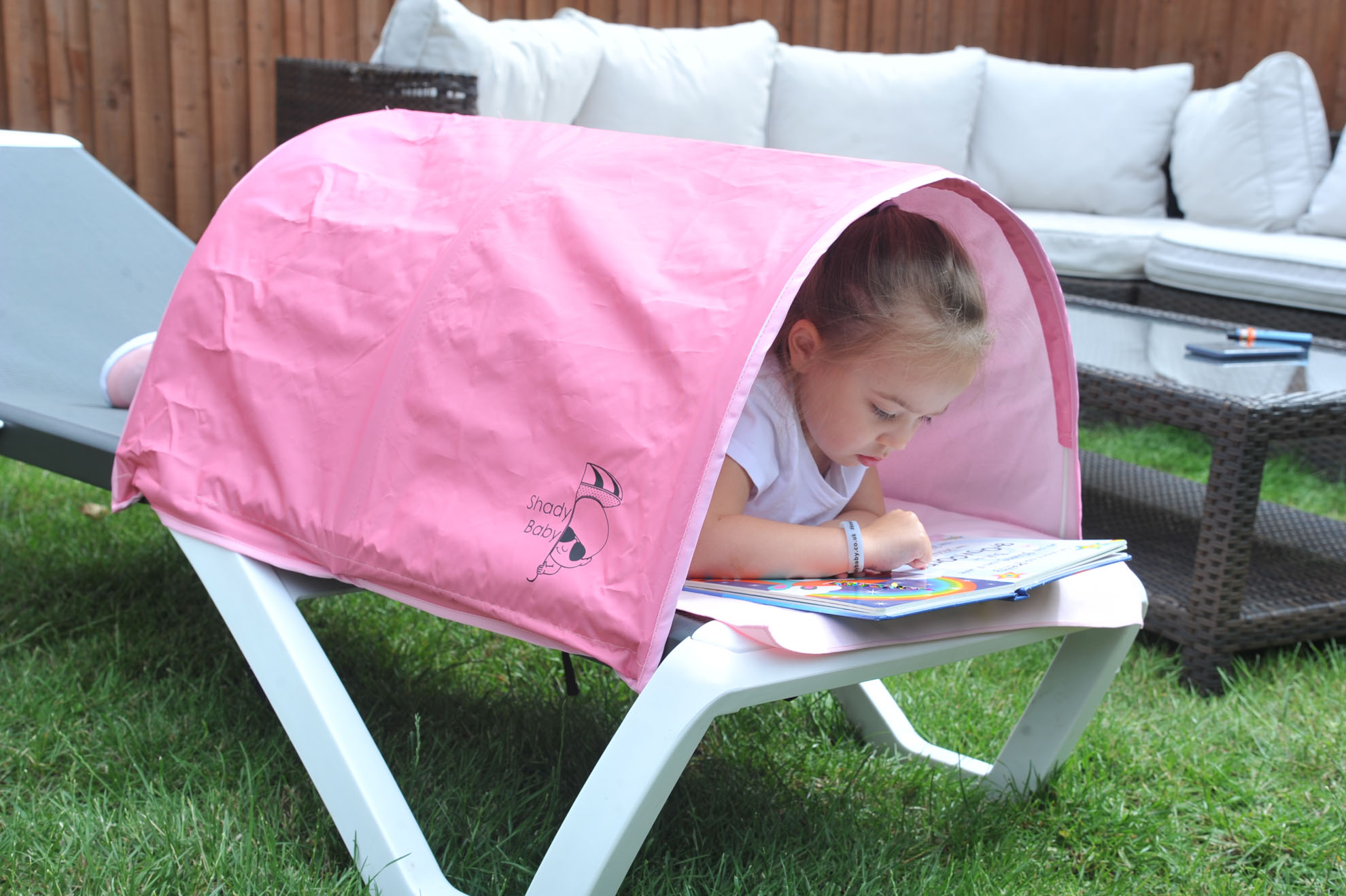 Shady baby logo design on tent