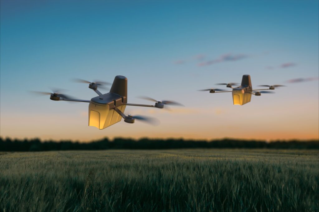 Two Lumin Air drones render