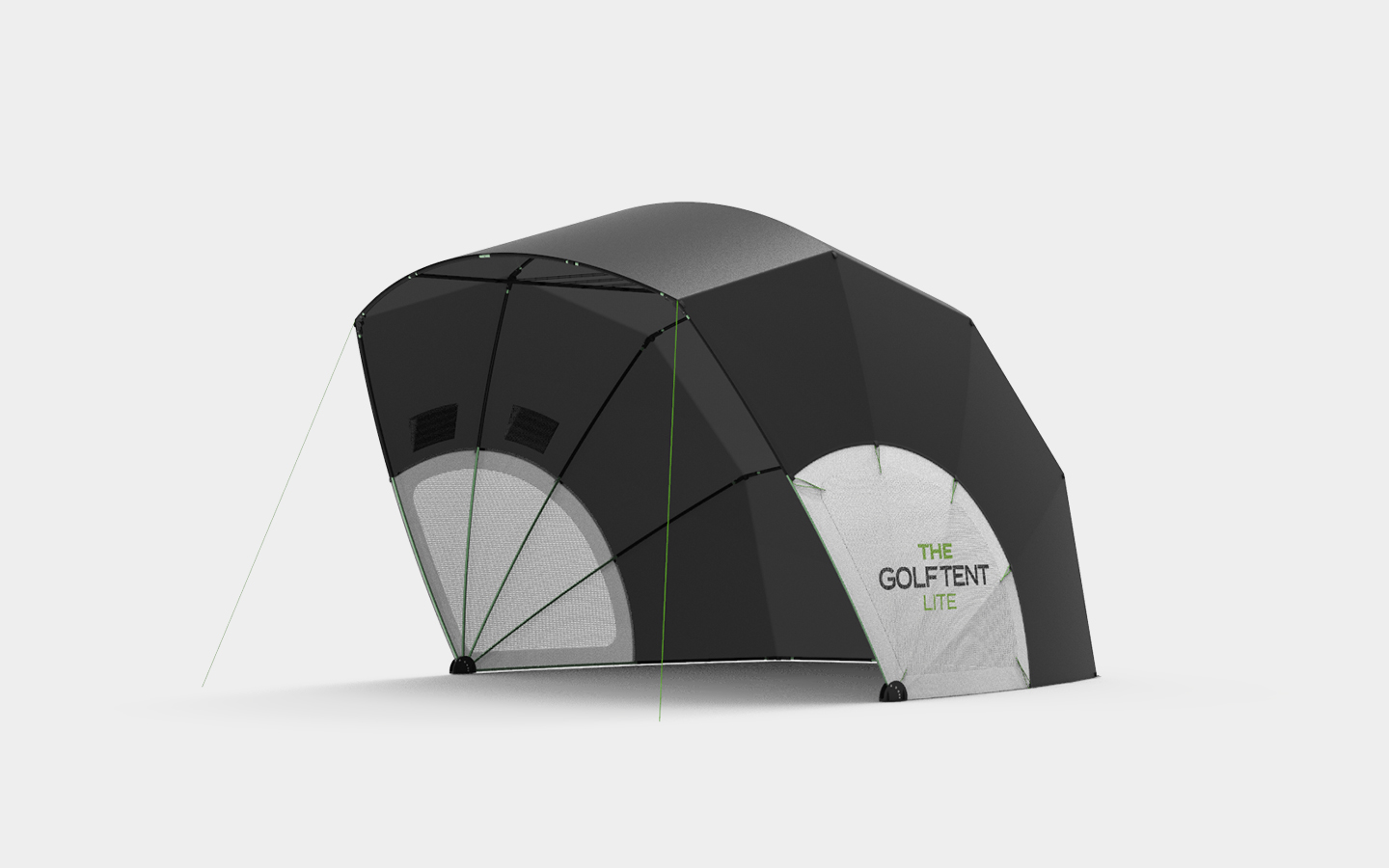 The golf tent outdoor product design concept render
