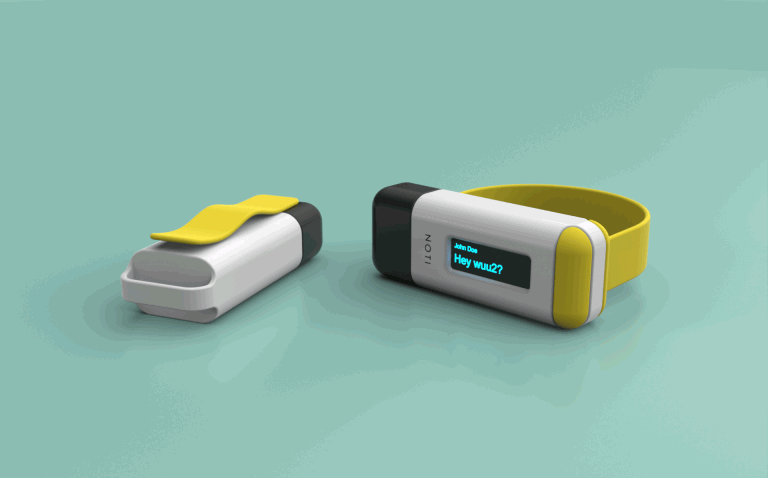 Noti product concept design with electronic design